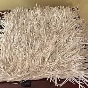 Cynthia Rowley White Fringe Textured Pillow Cases